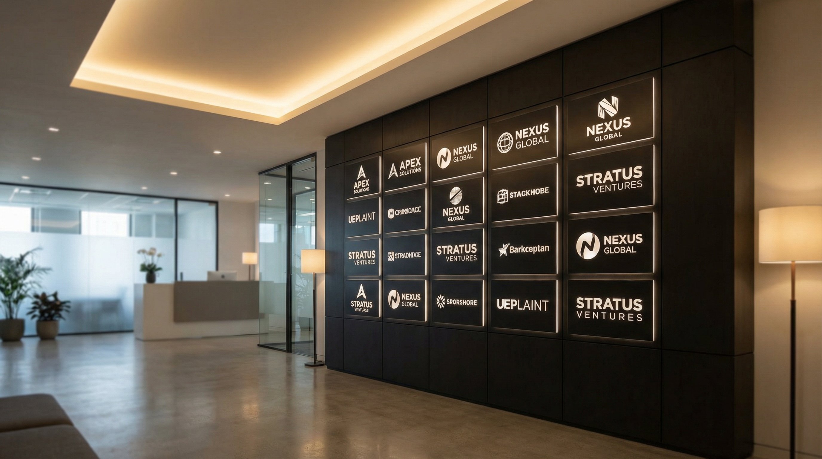 福利姬合作品牌Logo墙